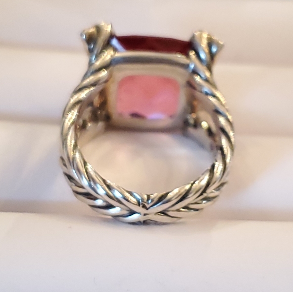 David Yurman 14mm cushion on point tourmal…comes with pouch. Clean and polished - Picture 5 of 7